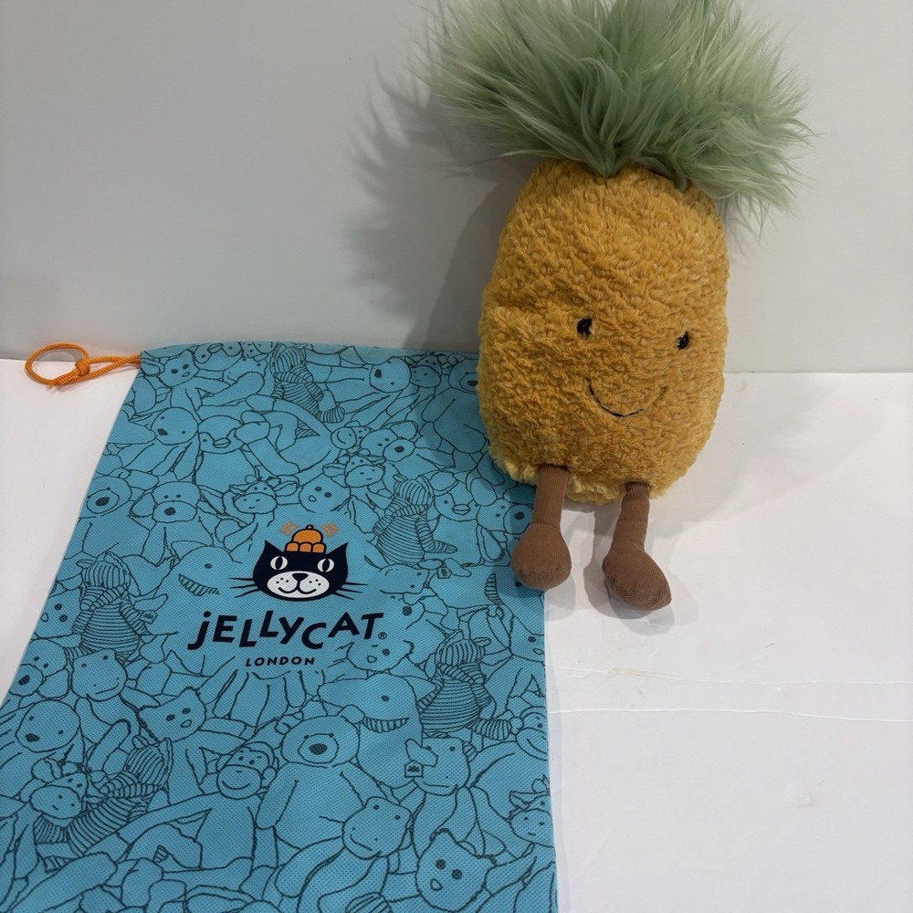 Jellycat Amuseables Pineapple Plush Medium 14" Retired With Dust Bag